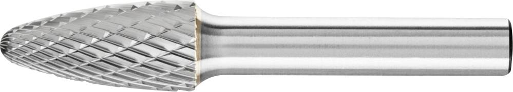 Zylinderförmiger Frässtift aus Metall mit geriffelter Oberfläche, geeignet zum Schleifen oder Formen von Materialien in der Metallbearbeitung.