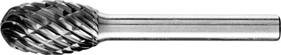 Rundfrässtift aus Metall mit geriffelter Oberfläche zur Bearbeitung von Materialien.