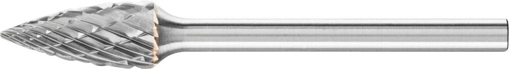 Dieser Frässtift aus Metall hat eine kegelförmige Schneidfläche und ist für präzise Materialbearbeitung und Gravurarbeiten geeignet.