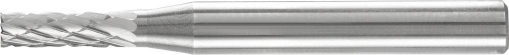 Fräser aus Metall mit spiralförmigen Schneidkanten, geeignet für präzises Fräsen in technischen Anwendungen.