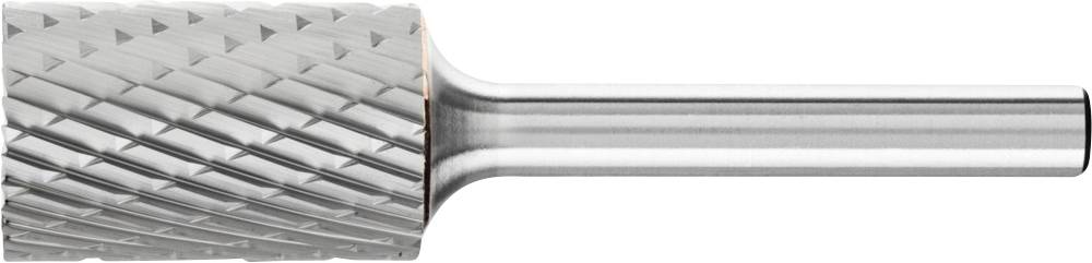 Bohrer mit zylindrischem Fräskopf und schmalem, glattem Schaft, geeignet für Metallverarbeitung und präzise Materialbearbeitung.