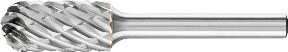 Metallfräser mit zylindrischem Kopf und spiralgenuten Schneiden. Verwendet zum Präzisionsschneiden und Schleifen von Materialien.