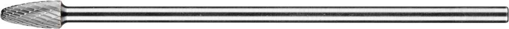 Metallfräser mit zylindrischem Schaft und kugelförmigem Kopf, verwendet zum Schleifen und Fräsen von Metalloberflächen.