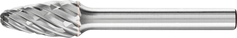 PFERD 21117783 Frässtift Rundbogen Länge 60mm Produktabmessung, Ø 10mm Arbeits-Länge 20mm Schaftdurchmesser 6mm