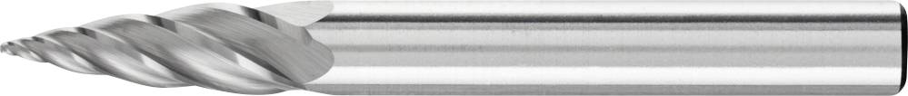 Ein silberner Spiralbohrer mit scharfer Spitze und metallischem Glanz, geeignet für präzises Bohren in Materialien wie Metall.