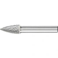 PFERD 21122628 Frässtift Spitzbogen Länge 60mm Produktabmessung, Ø 10mm Arbeits-Länge 20mm Schaftdurchmesser 8mm PFERD 21122628 Frässtift Spitzbogen Länge 60mm Produktabmessung, Ø 10mm Arbeits-Länge 20mm Schaftdurchmesser 8mm