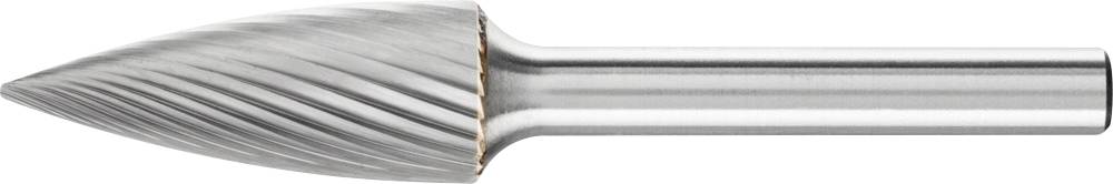 Metallfräser, kegelförmig, für präzise Schleif- und Fräsarbeiten, aus Edelstahl.