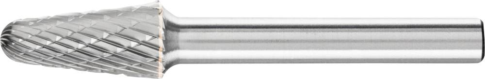 Metallfräser mit konischer Form und scharfen Schneidzähnen, hauptsächlich verwendet für Präzisionsbearbeitung von Metalloberflächen.