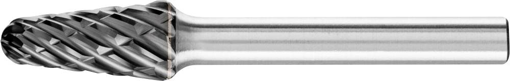 Ein zylindrischer Hartmetallfräser mit einer drehenden Schneidfläche für präzise Metallbearbeitung.