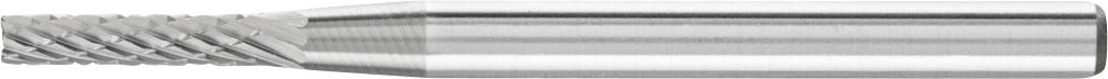 Metallfräser mit spiralartigen Schneidezähnen, Zylinderform, geeignet für Präzisionsbearbeitung und industrielle Anwendungen.