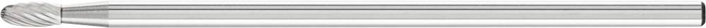 Ein silberner Metallbohrer mit spiralförmiger Schneide, geeignet zum Bohren in harte Materialien wie Metall oder Holz.