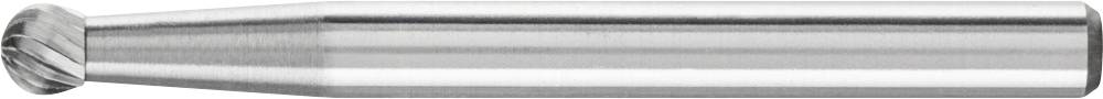 Ein zylindrischer Metallbohrer mit Spiralnut an der Spitze, wahrscheinlich für präzises Bohren oder Fräsen in Metallmaterialien geeignet.