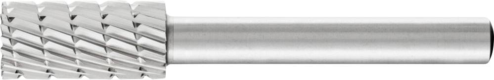 Ein Fräser mit zylindrischem Schaft und spiralgefräster Schneide zur Metallbearbeitung, abgebildet auf weißem Hintergrund.