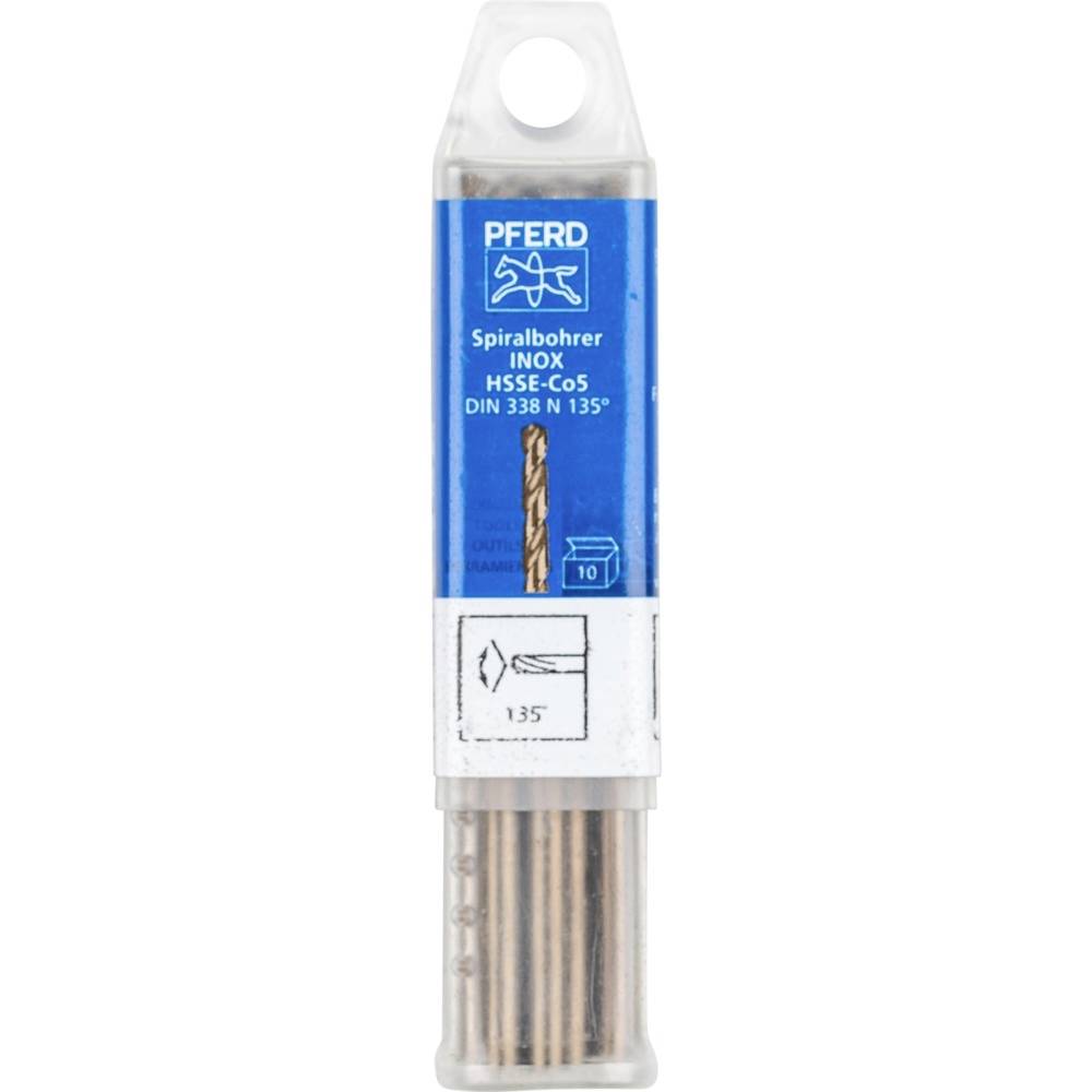 PFERD SPB DIN 338 HSSE N 3,6 INOX 25203558 Stahl Spiralbohrer Gesamtlänge 70mm 10St.