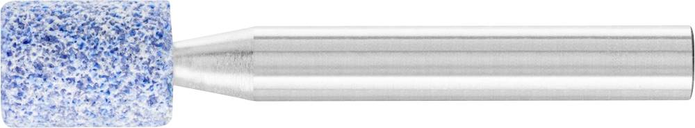 Ein zylindrischer Metallbohrer mit blau-weißer Spitze, häufig verwendet in der Nagelpflege oder zum Schleifen von Materialien.