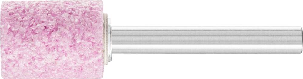Schleifkopf mit rosa Granulat und Metallgriff, verwendet für manikürtechnische Anwendungen.