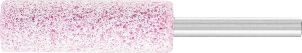 Ein rosa Schleifaufsatz für Maniküre-Werkzeuge mit feiner Körnung und silbernem Griff, ideal zur Nagelpflege und Glättung.