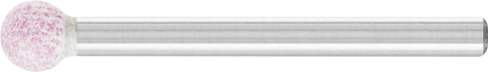 Ein zylindrisches Metallwerkzeug mit einem kugelförmigen, rosa Kopf, vermutlich für technische oder handwerkliche Arbeiten verwendet.