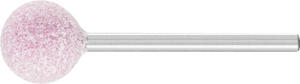 Ein zylinderförmiger Metallstift mit einer rosa, runden Schleifkappe am Ende, häufig für feine Schleif- oder Polierarbeiten verwendet.