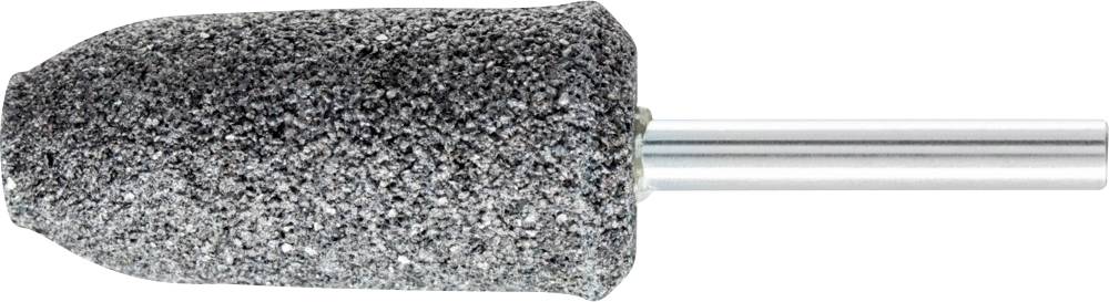 Schleifsteinaufsatz für Bohrmaschinen, zylindrische Form mit grober Körnung. Geeignet zum Schleifen und Polieren von Metalloberflächen.