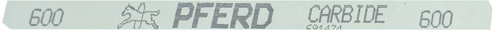 Schleifband mit der Aufschrift 'PFERD CARBIDE 600', zeigt ein Pferdesymbol.