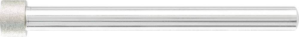 Ein langer, silberner Metallstift mit einer geriffelten Kappe am Ende, vermutlich ein Bolzen oder ein Befestigungselement.