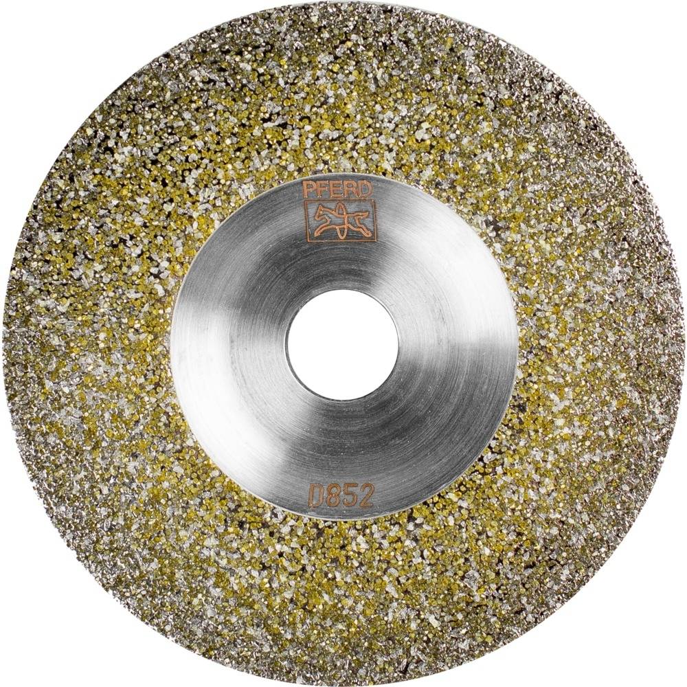 Diamanttrennscheibe mit metallischer Mitte und körniger Oberfläche, geeignet zum Schneiden harter Materialien.