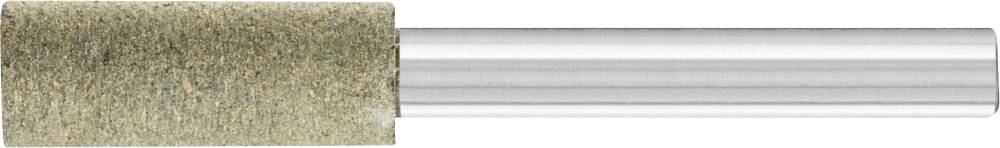 Ein zylinderförmiger Schleifaufsatz mit grauer Schleiffläche und einem metallischen Schaft, genutzt für präzises Oberflächenfinish.
