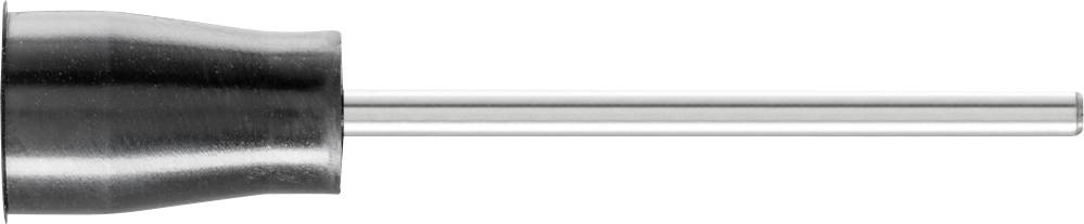 Ein Metallwerkzeug mit einem schmalen, zylindrischen Stiel und einer breiteren Spitze.