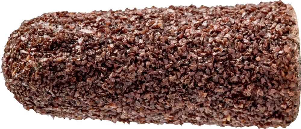 Ein mit Schokolade überzogener Eishörnchenaufsatz mit knusprigem Überzug aus kleinen Keksstückchen.