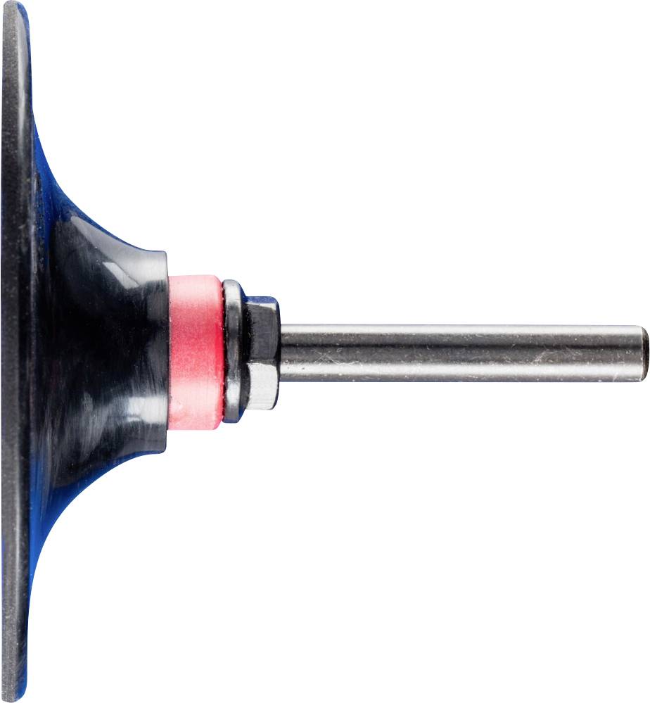 Ein schwarzer Metallbohrer mit einem roten Detail in der Mitte, seitlich abgebildet, wird horizontal gehalten.