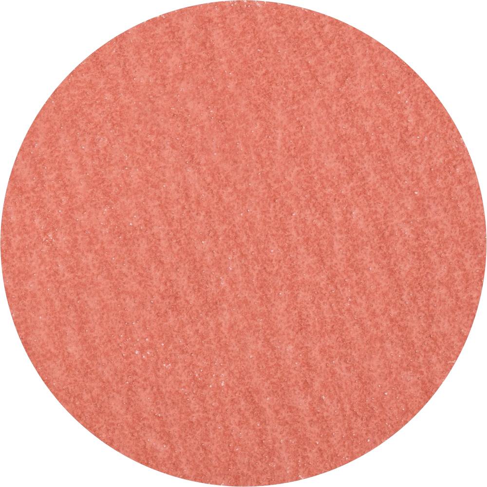 Ein Kreis in einem kräftigen Orange-Rosaton, gleichmäßig gefärbt ohne Muster oder Texturen.