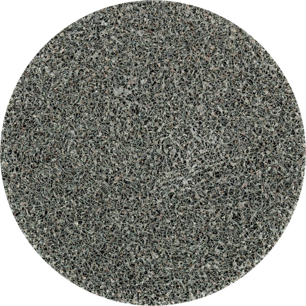Eine runde Schleifscheibe mit einer rauen, körnigen Oberfläche, die für das Polieren oder Schleifen von Materialien verwendet wird.