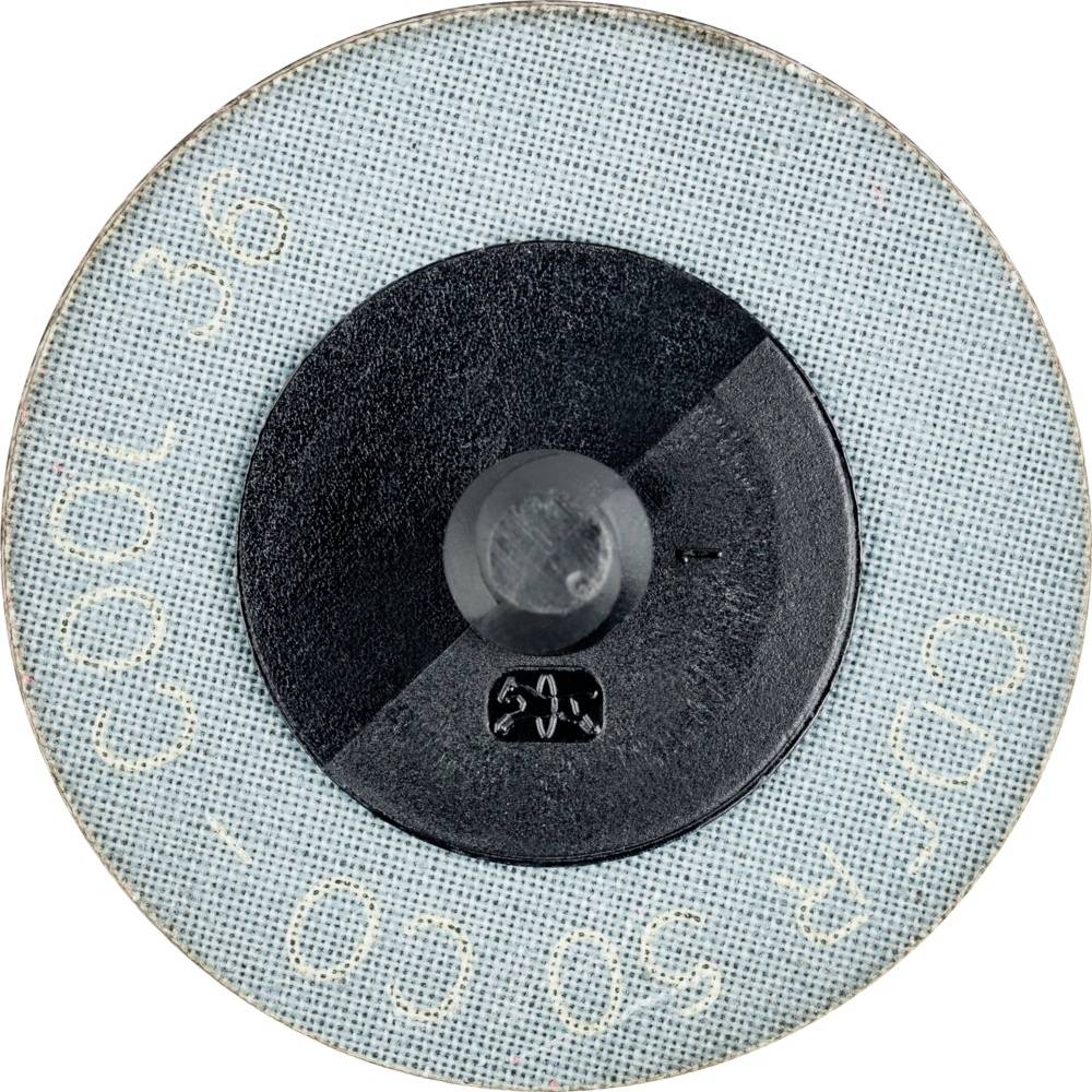 Rundes Schleifpapier mit feiner Körnung. Text 'COOL 36' und 'CDR-50' ist sichtbar. Geeignet für Polierarbeiten auf Metall.
