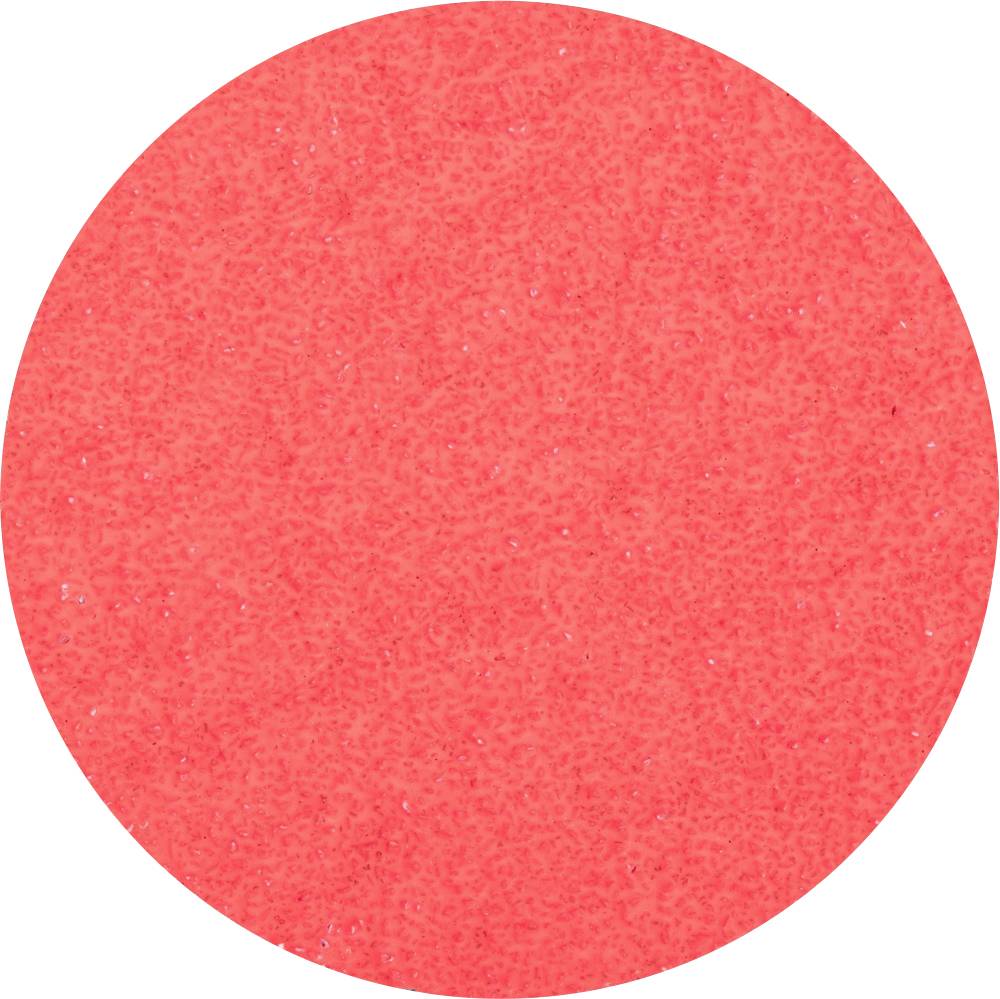 Ein Kreis in leuchtendem Rot, gleichmäßig gefärbt.