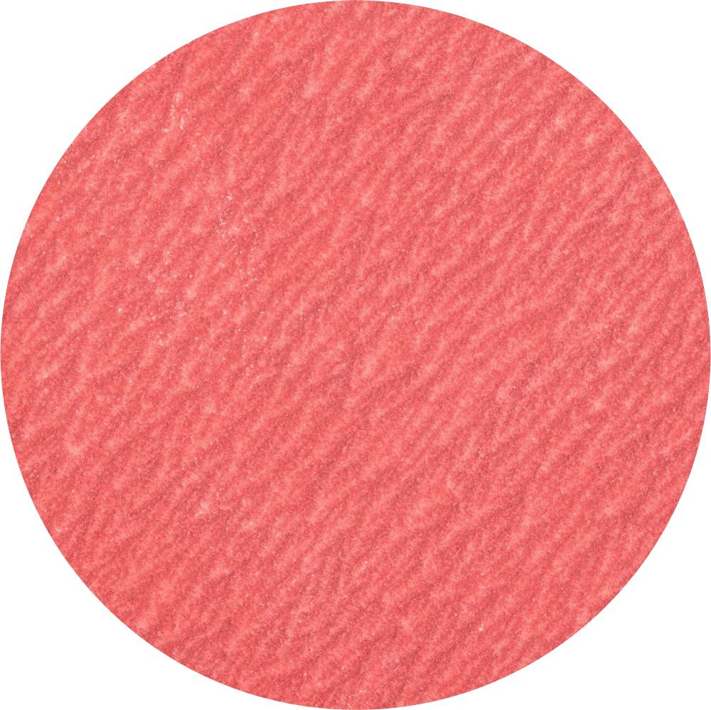 Ein roter Kreis mit texturierter Oberfläche, die einer Buntstiftschraffur ähnelt.