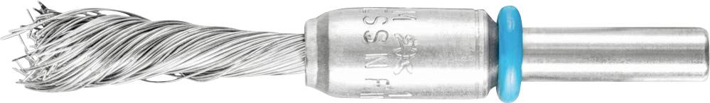 Fräsbohrer aus Metall mit spiralförmiger Schneide und blauem Ring zur Fixierung. Verwendet für präzise Metallbearbeitung.