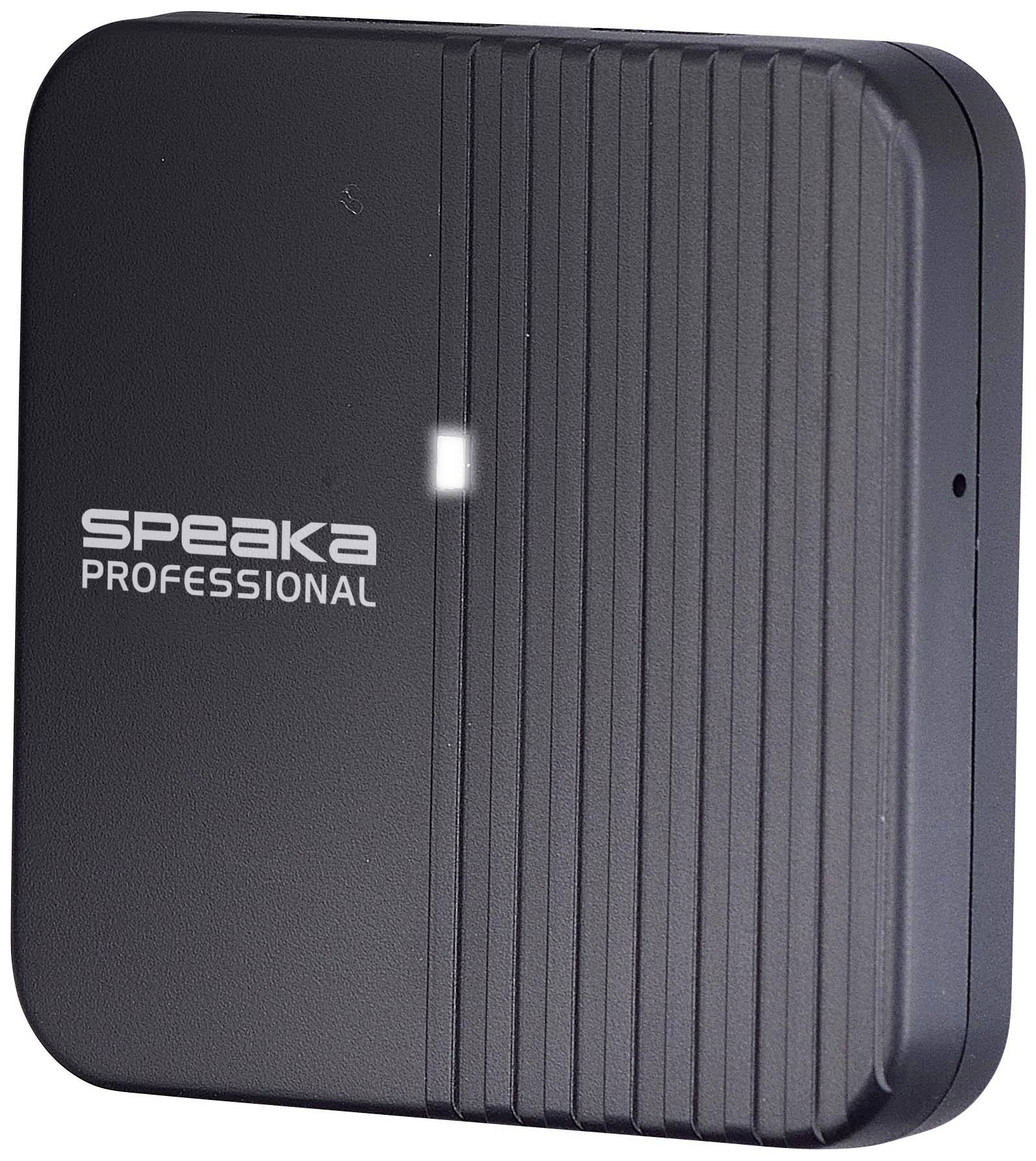 SpeaKa Professional SP-TR-300 Drahtloses Full HD Präsentationssystem USB-C® (DP Alt Mode) HDMI® 30m 5GHz 1920 x 1080 Pixel