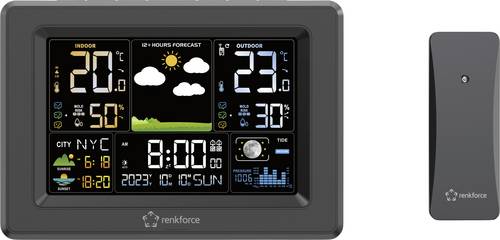 Renkforce RF-4883630 Digitale-Wetterstation Anzahl Sensoren max. 3