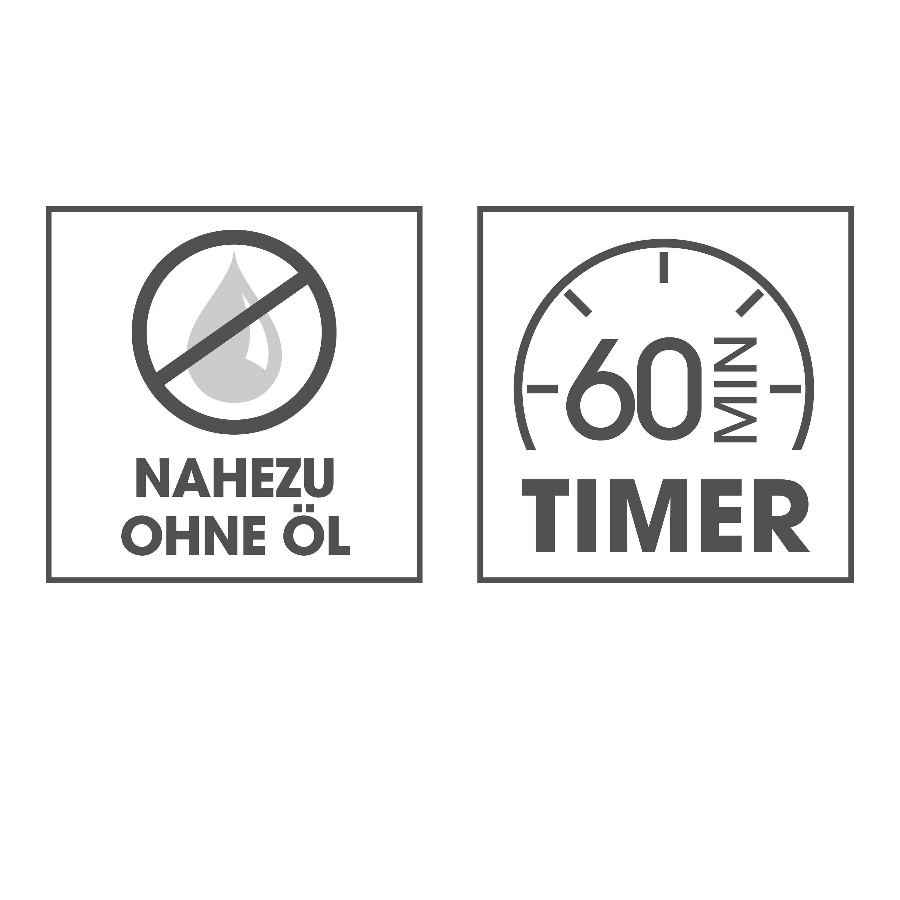 GourmetMaxx 14578 Heißluft-Fritteuse 4l 1400W Cool-Touch-Gehäuse Schwarz