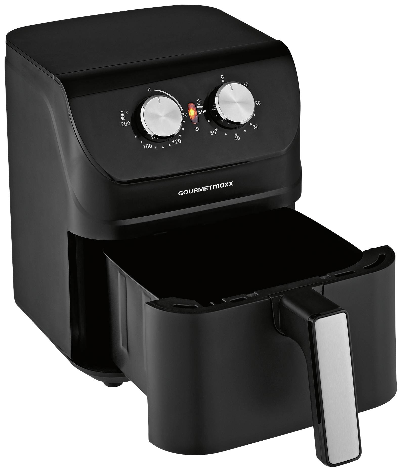 GourmetMaxx 14578 Heißluft-Fritteuse 4 l 1400 W Cool-Touch-Gehäuse Schwarz