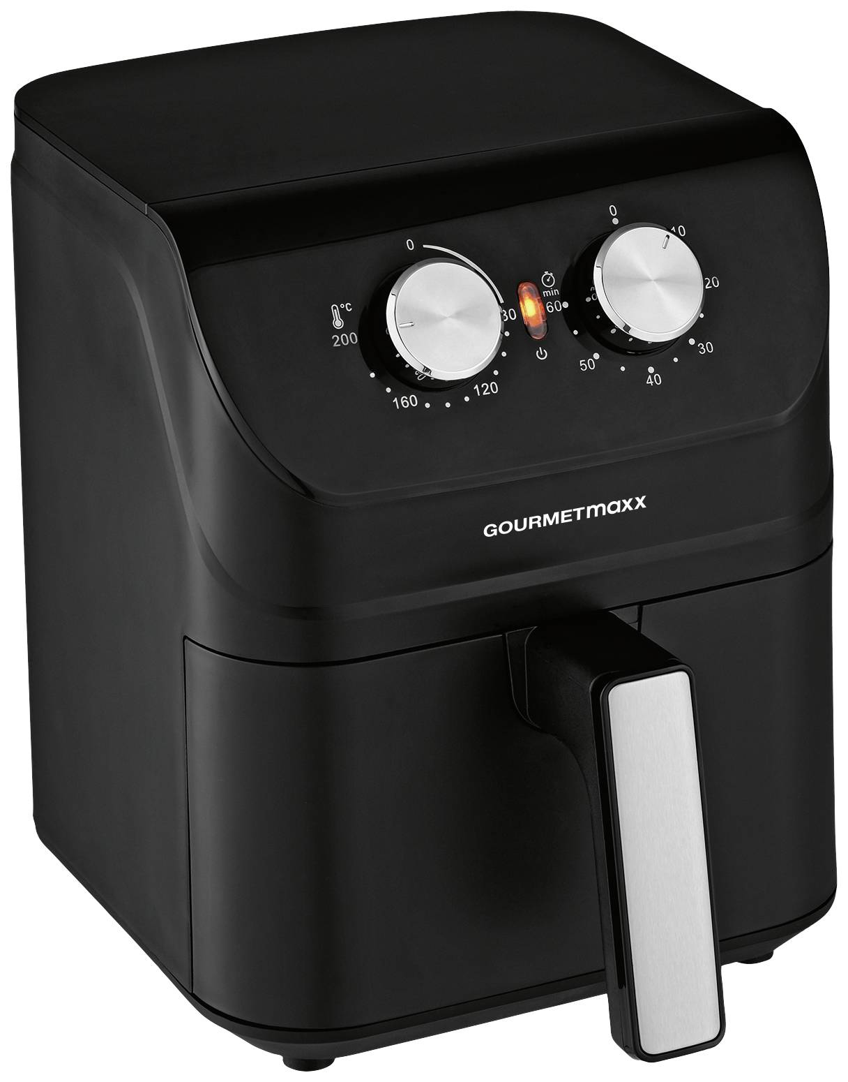 GourmetMaxx 14578 Heißluft-Fritteuse 4 l 1400 W Cool-Touch-Gehäuse Schwarz