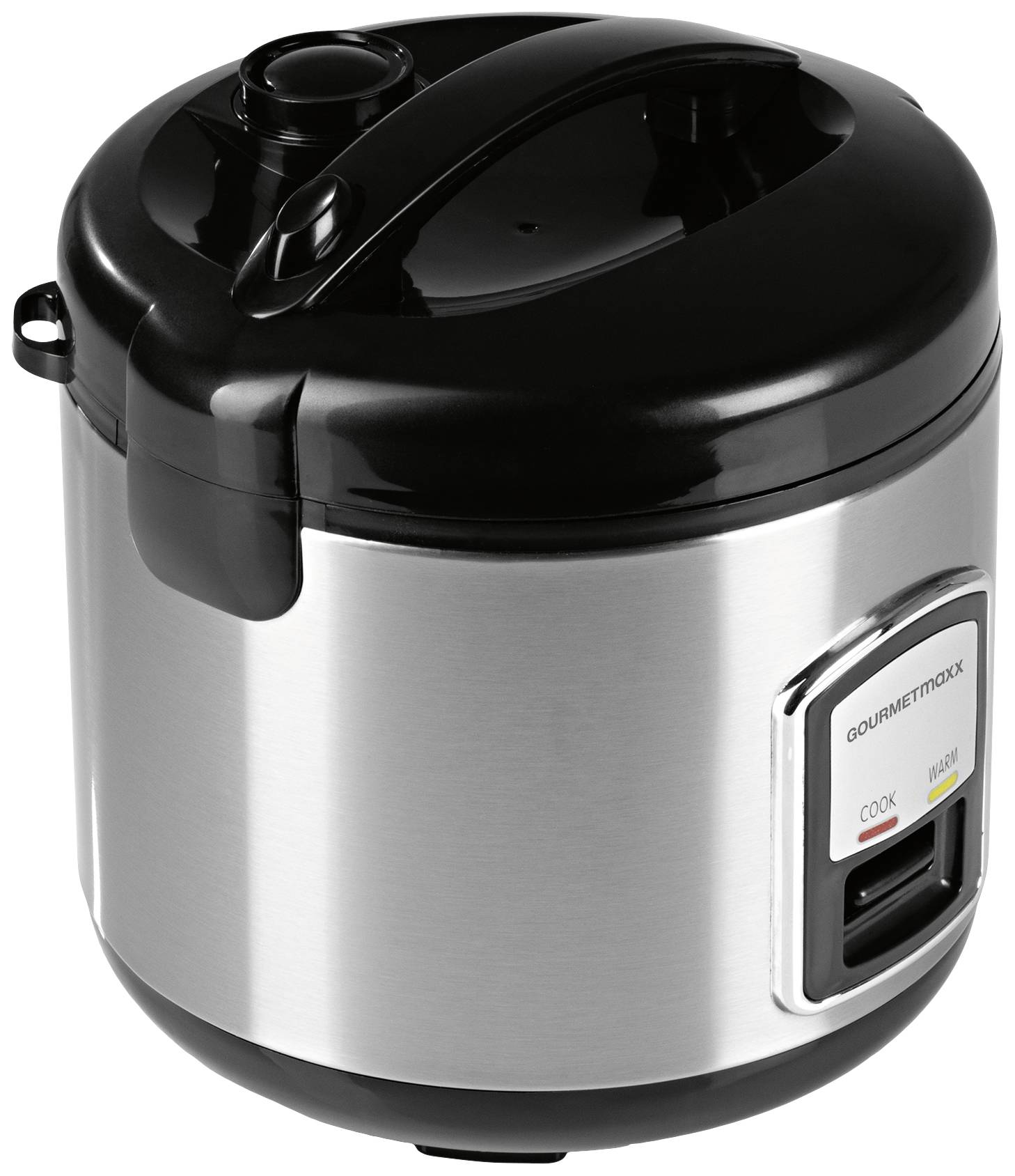 GourmetMaxx 14655 Reiskocher Silber mit Dampfgarfunktion