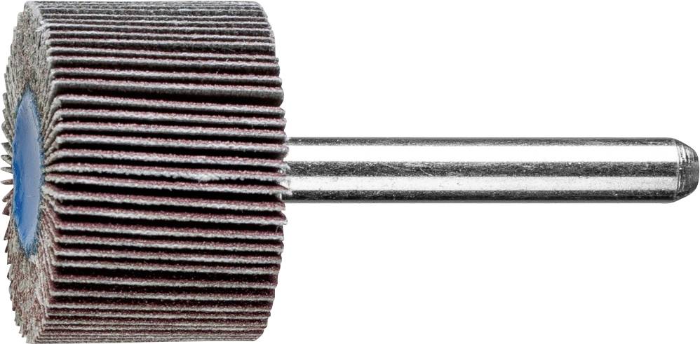 Ein Schleifwerkzeug mit rotierenden Schleifscheiben an einem Metallstiel, verwendet zum Glätten von Oberflächen in handwerklichen Arbeiten.