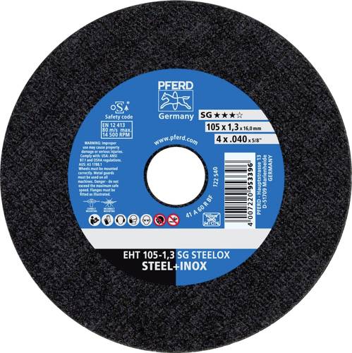 PFERD EHT 105-1,3 SG STEELOX/16,0 61315123 Trennscheibe gerade 105mm 16mm 25St.