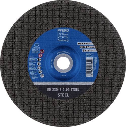 PFERD EH 230-3,2 SG STEEL 61324222 Trennscheibe gekröpft 230mm 22.23mm 25St.