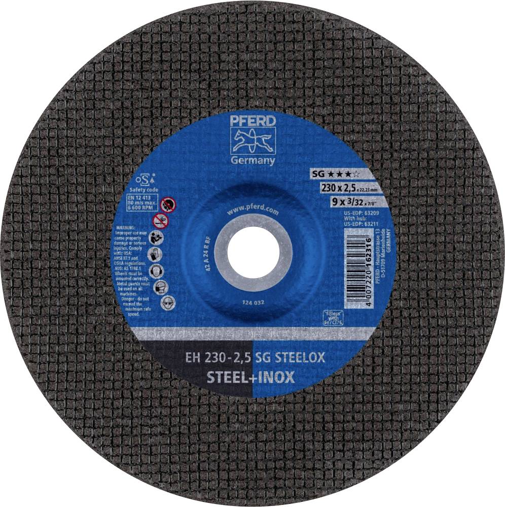 PFERD TOOLS EH 230-2,5 SG STEELOX 61324223 Trennscheibe gekröpft 230mm 25 St. Edelstahl, Stahl