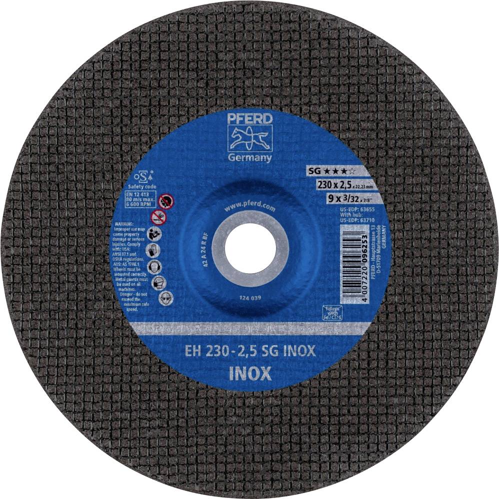 PFERD TOOLS EH 230-2,5 SG INOX 61324224 Trennscheibe gekröpft 230mm 25 St. Edelstahl