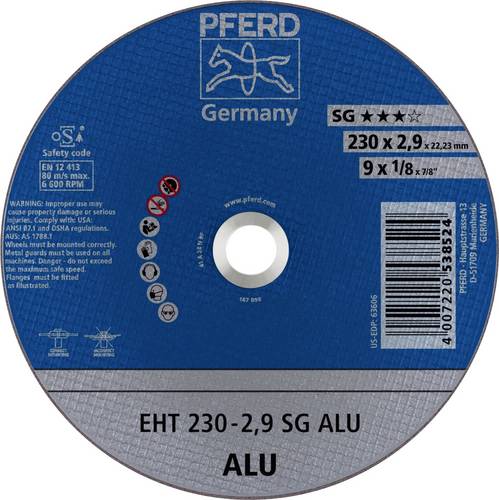 PFERD EHT 230-2,9 SG ALU 61328323 Trennscheibe gerade 230mm 22.23mm 25St.