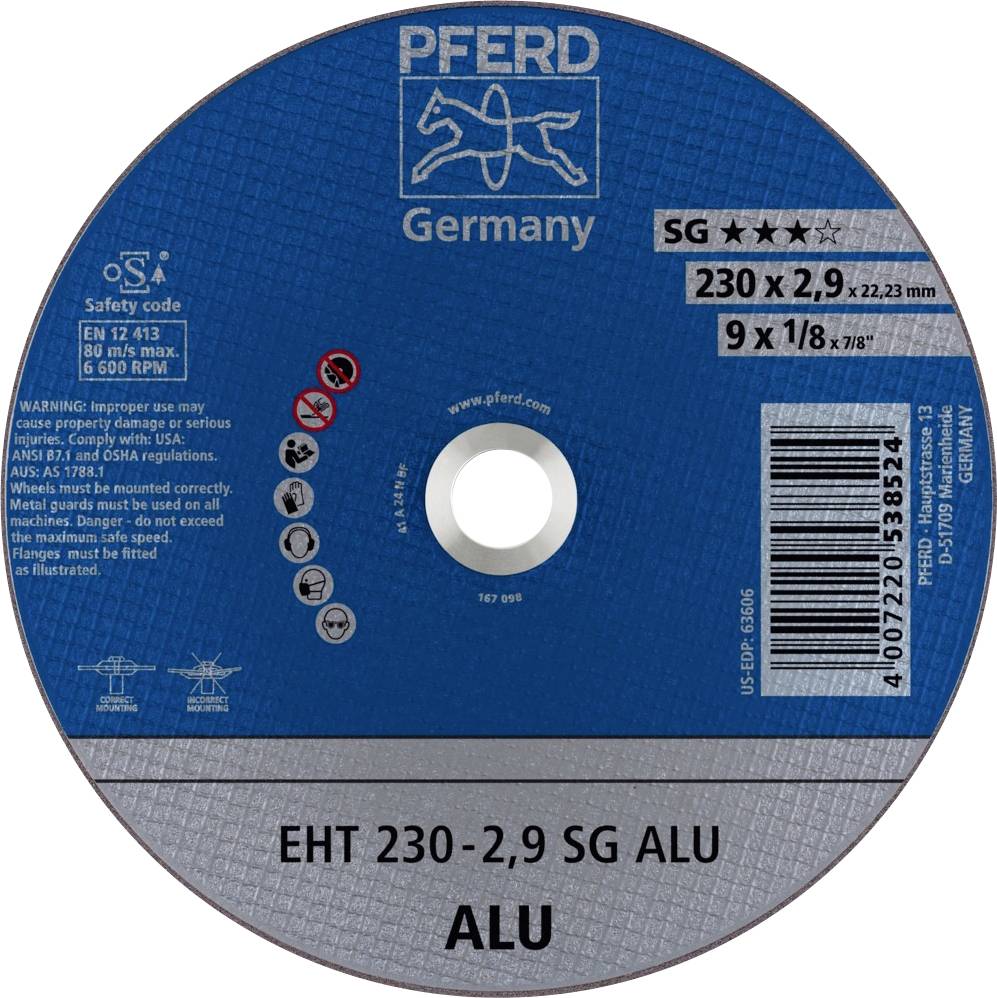 PFERD TOOLS EHT 230-2,9 SG ALU 61328323 Trennscheibe gerade 230mm 25 St. Aluminium, NE-Metalle